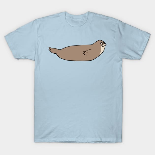 Seal Salabhasana T-Shirt by huebucket